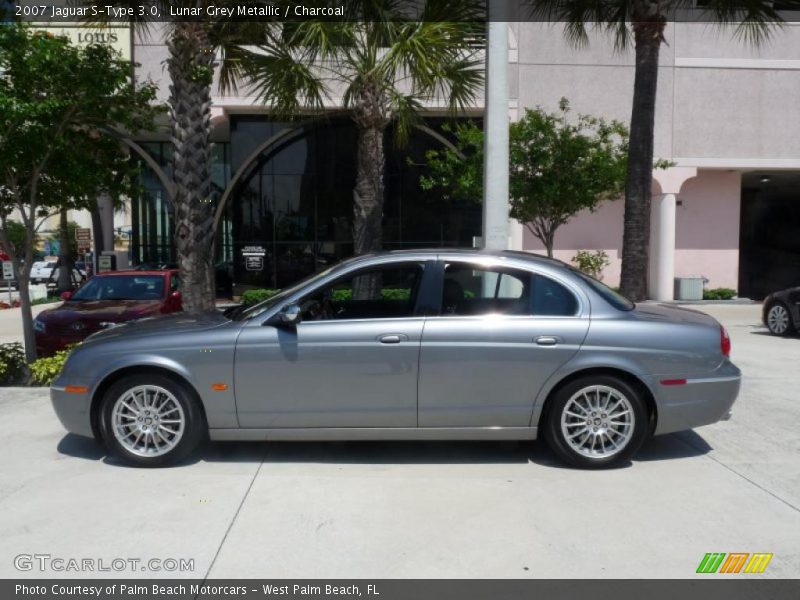 Lunar Grey Metallic / Charcoal 2007 Jaguar S-Type 3.0