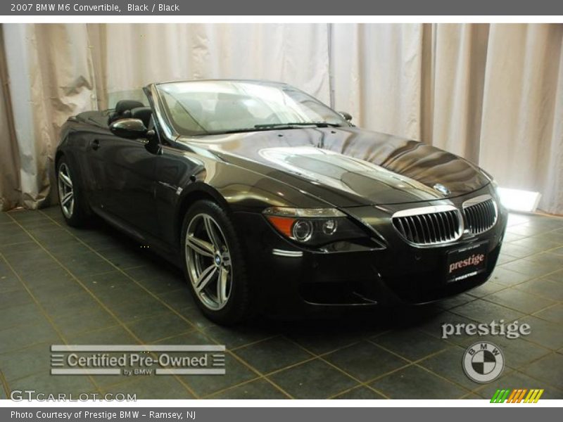 Black / Black 2007 BMW M6 Convertible