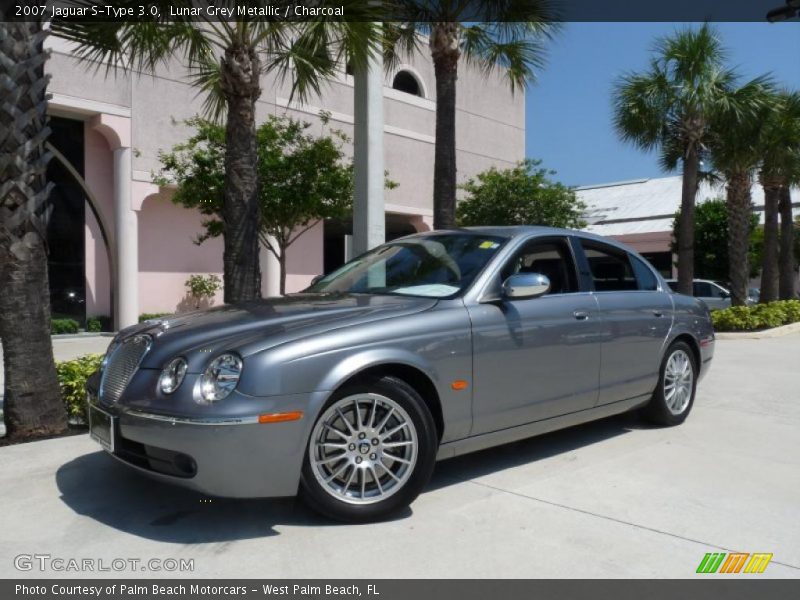Lunar Grey Metallic / Charcoal 2007 Jaguar S-Type 3.0