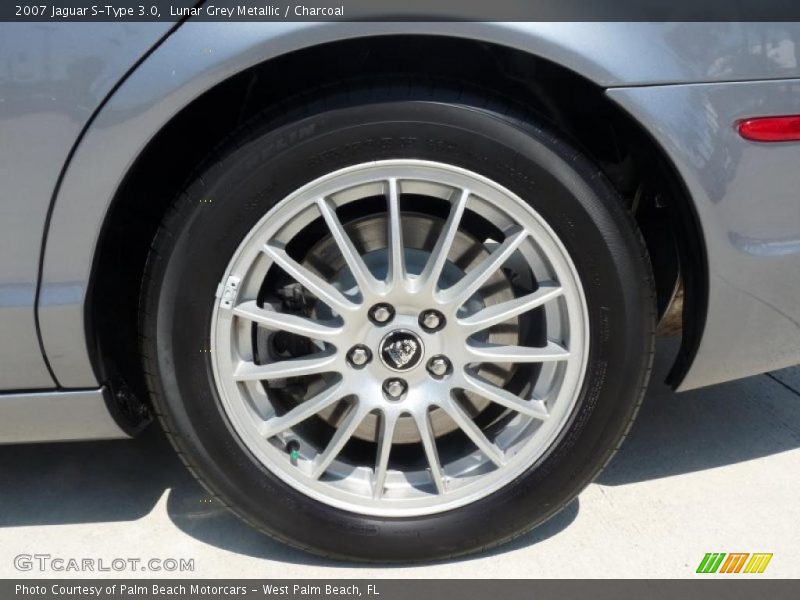 Lunar Grey Metallic / Charcoal 2007 Jaguar S-Type 3.0