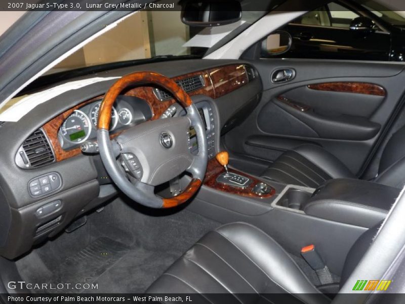 Lunar Grey Metallic / Charcoal 2007 Jaguar S-Type 3.0