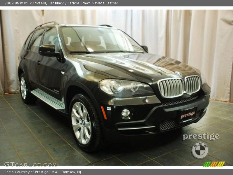 Jet Black / Saddle Brown Nevada Leather 2009 BMW X5 xDrive48i