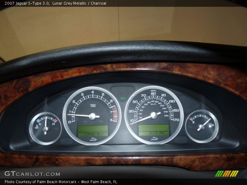 Lunar Grey Metallic / Charcoal 2007 Jaguar S-Type 3.0