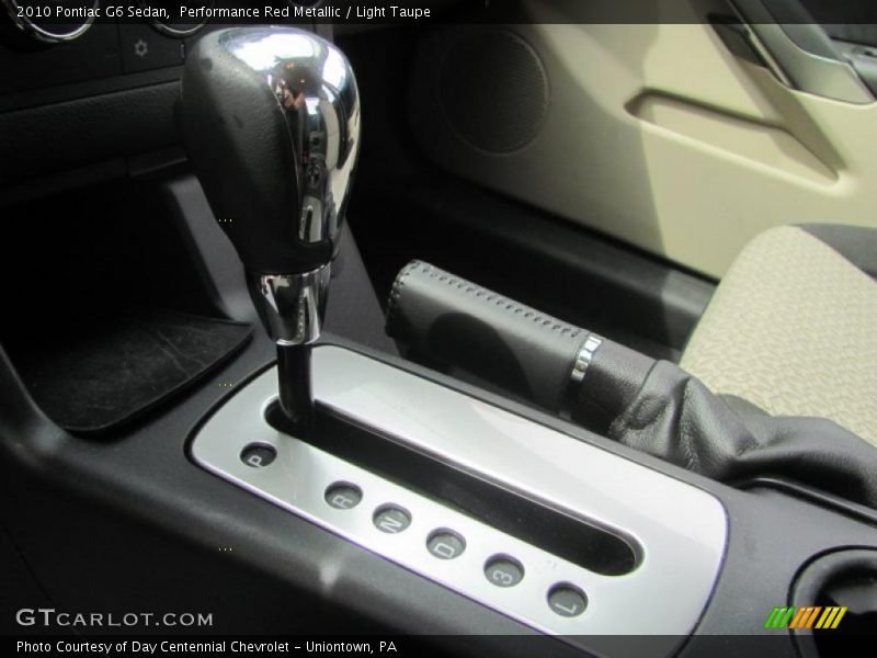 Performance Red Metallic / Light Taupe 2010 Pontiac G6 Sedan