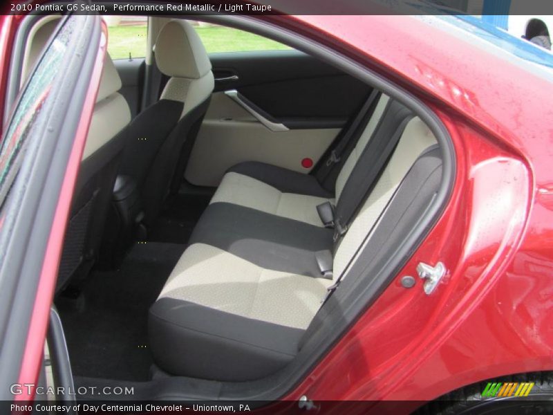 Performance Red Metallic / Light Taupe 2010 Pontiac G6 Sedan