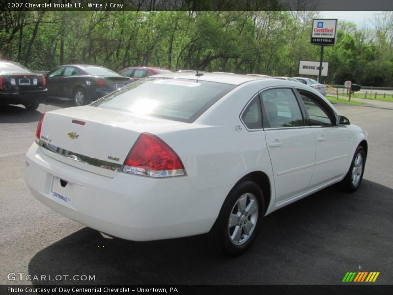 White / Gray 2007 Chevrolet Impala LT