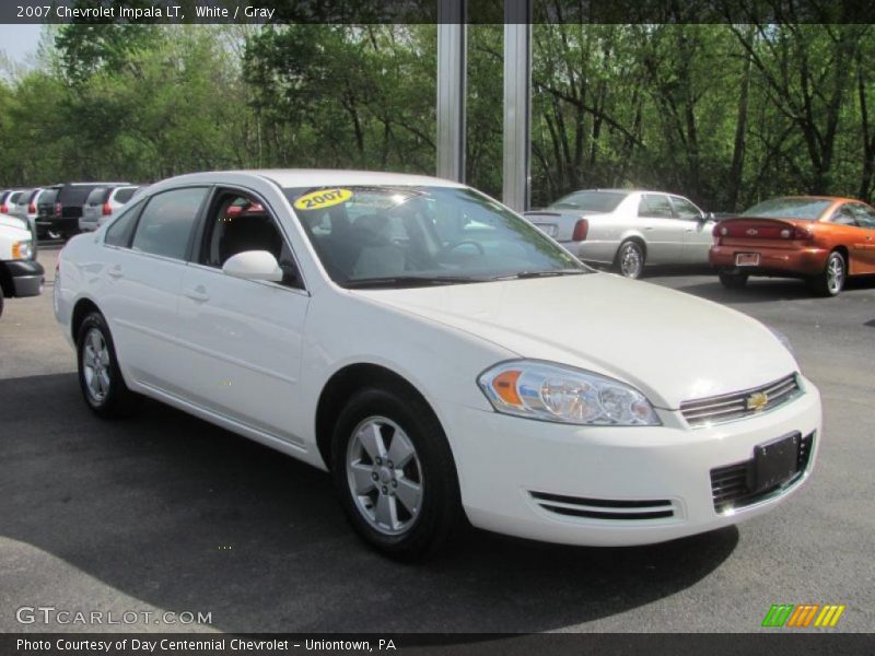 White / Gray 2007 Chevrolet Impala LT