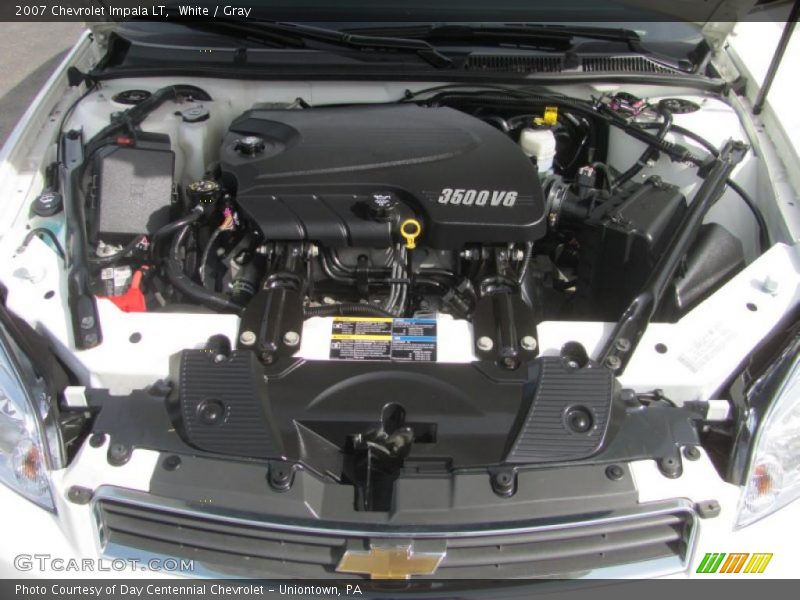 White / Gray 2007 Chevrolet Impala LT