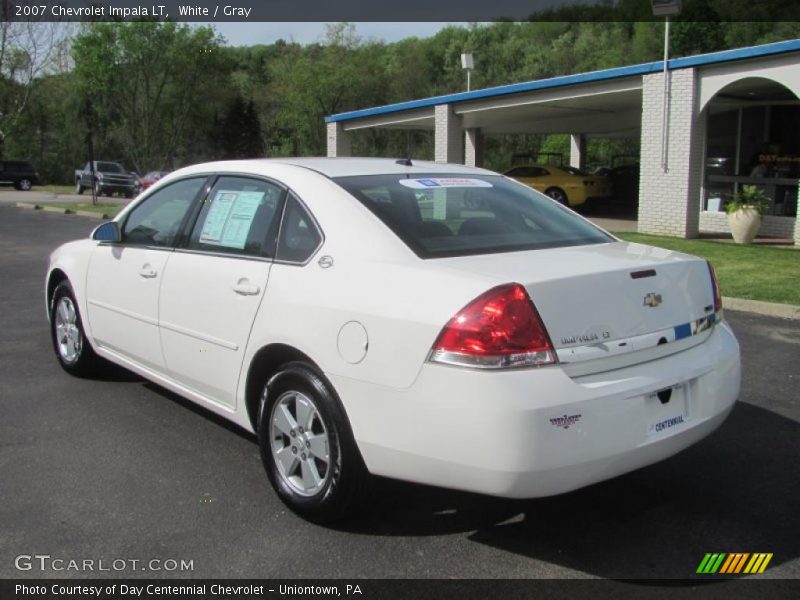 White / Gray 2007 Chevrolet Impala LT