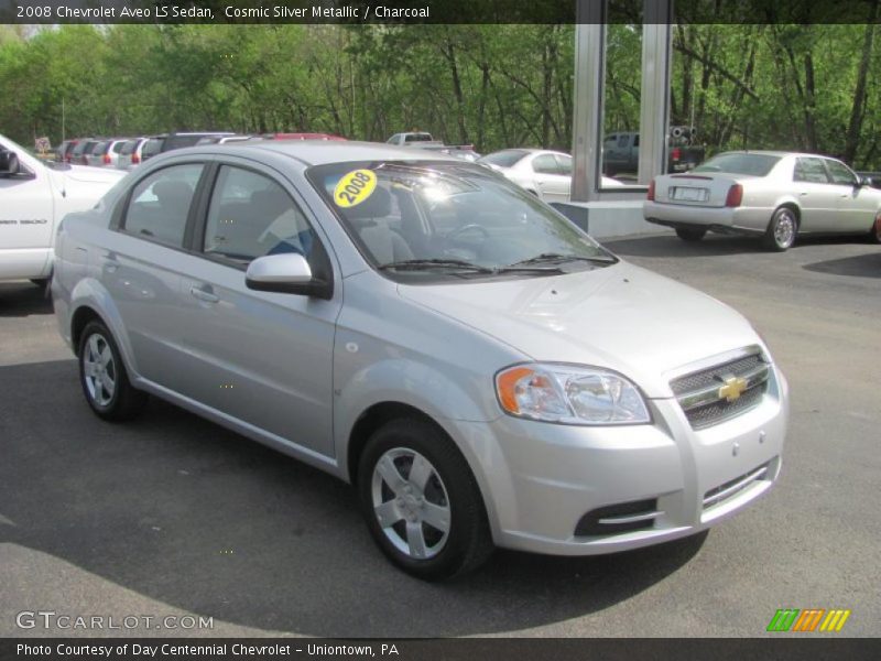 Cosmic Silver Metallic / Charcoal 2008 Chevrolet Aveo LS Sedan