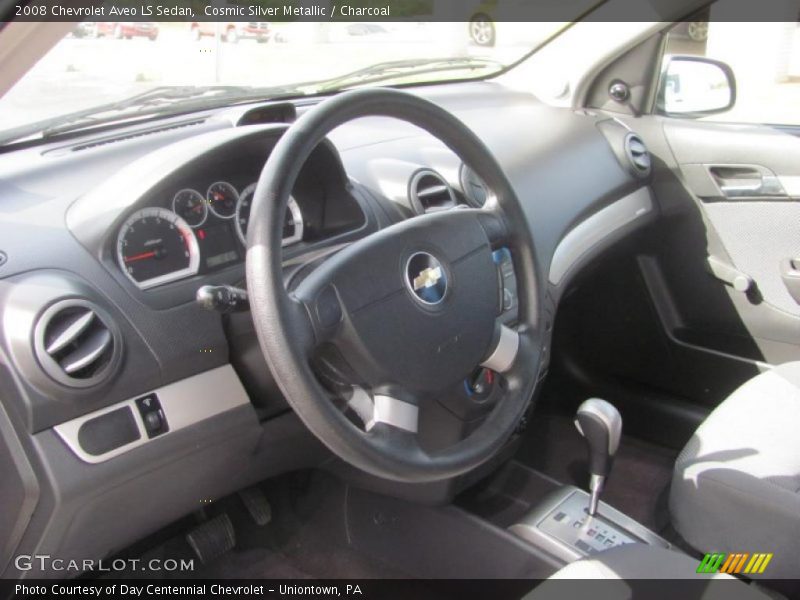 Cosmic Silver Metallic / Charcoal 2008 Chevrolet Aveo LS Sedan