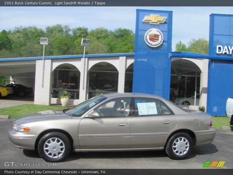 Light Sandrift Metallic / Taupe 2001 Buick Century Custom
