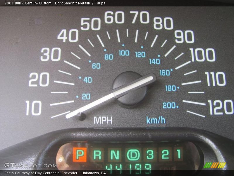 Light Sandrift Metallic / Taupe 2001 Buick Century Custom
