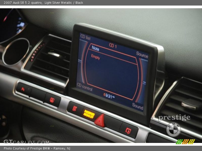 Light Silver Metallic / Black 2007 Audi S8 5.2 quattro