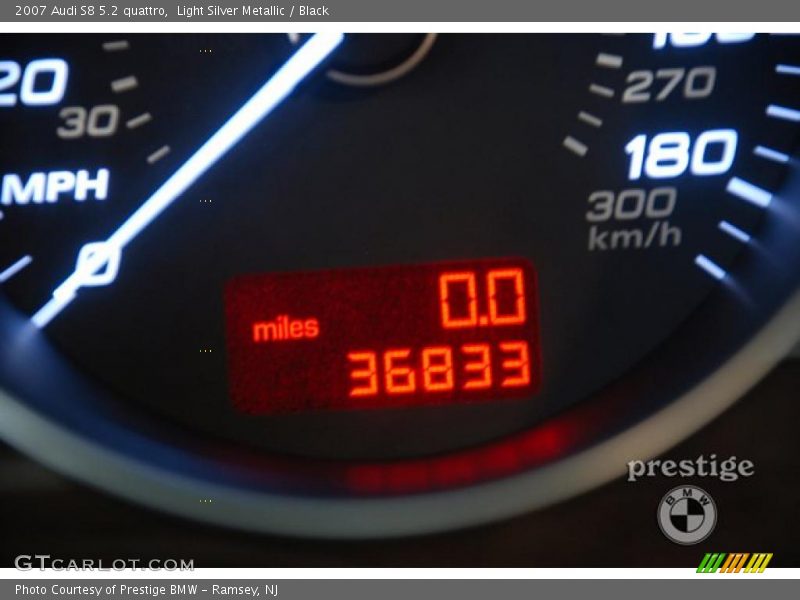 Light Silver Metallic / Black 2007 Audi S8 5.2 quattro
