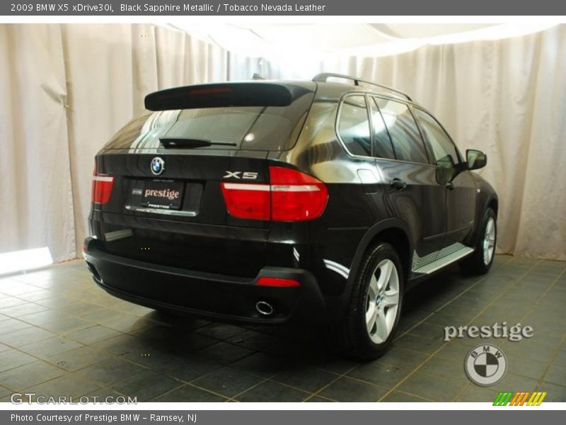Black Sapphire Metallic / Tobacco Nevada Leather 2009 BMW X5 xDrive30i