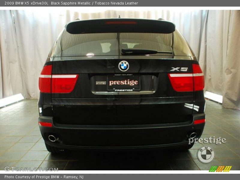 Black Sapphire Metallic / Tobacco Nevada Leather 2009 BMW X5 xDrive30i