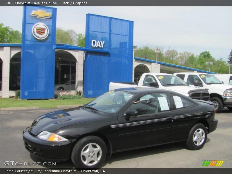 Black / Graphite 2002 Chevrolet Cavalier Coupe