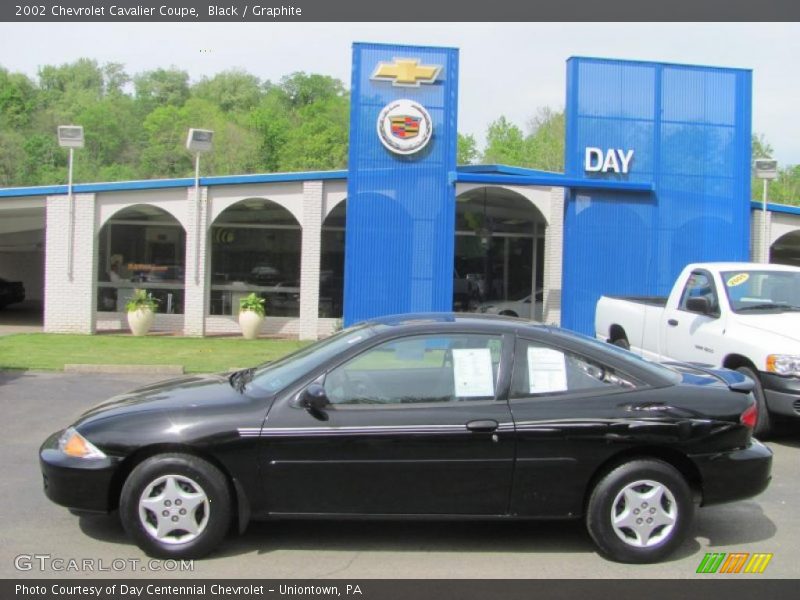 Black / Graphite 2002 Chevrolet Cavalier Coupe