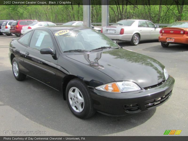 Black / Graphite 2002 Chevrolet Cavalier Coupe