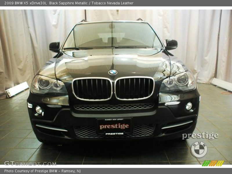 Black Sapphire Metallic / Tobacco Nevada Leather 2009 BMW X5 xDrive30i