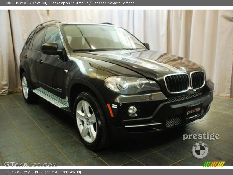 Black Sapphire Metallic / Tobacco Nevada Leather 2009 BMW X5 xDrive30i