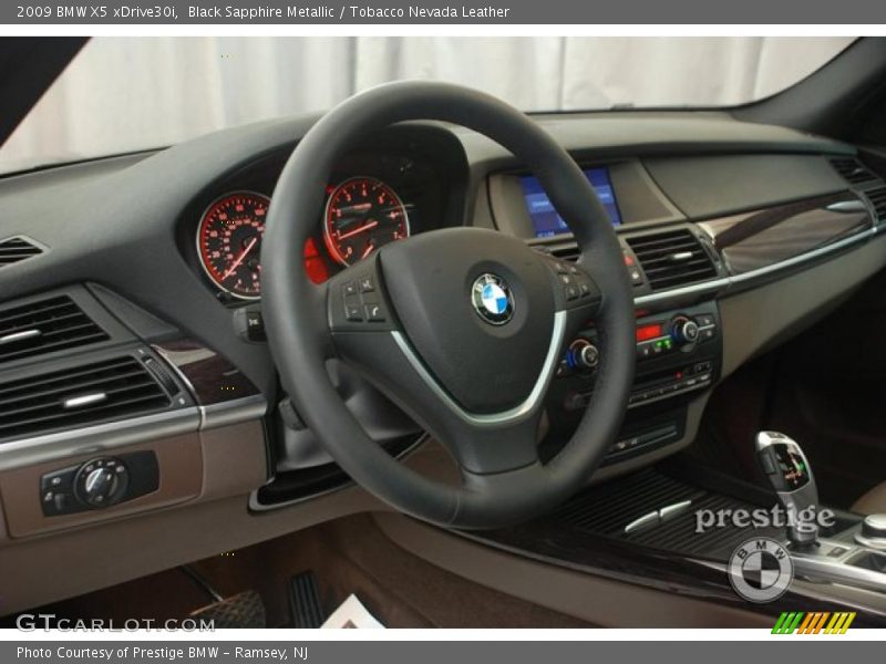 Black Sapphire Metallic / Tobacco Nevada Leather 2009 BMW X5 xDrive30i