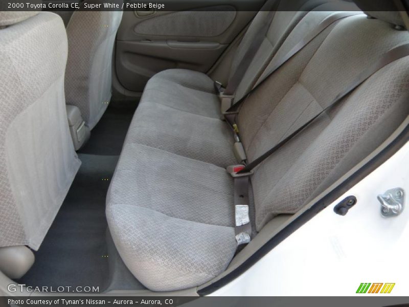 Super White / Pebble Beige 2000 Toyota Corolla CE