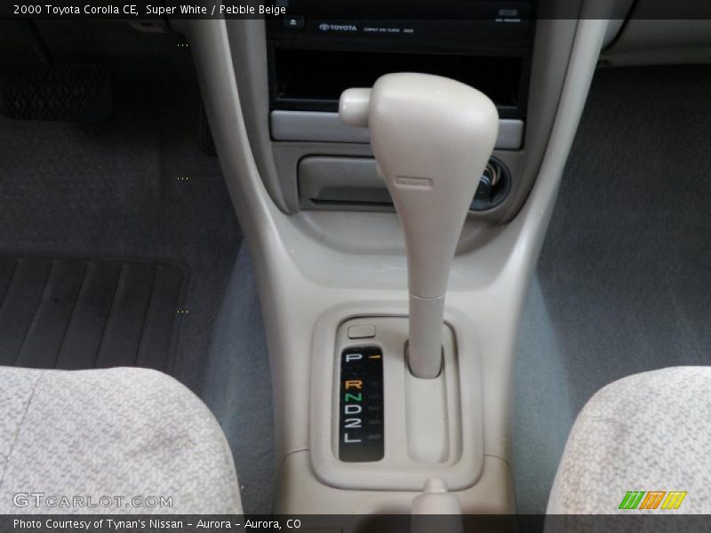 Super White / Pebble Beige 2000 Toyota Corolla CE
