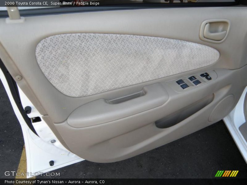 Super White / Pebble Beige 2000 Toyota Corolla CE