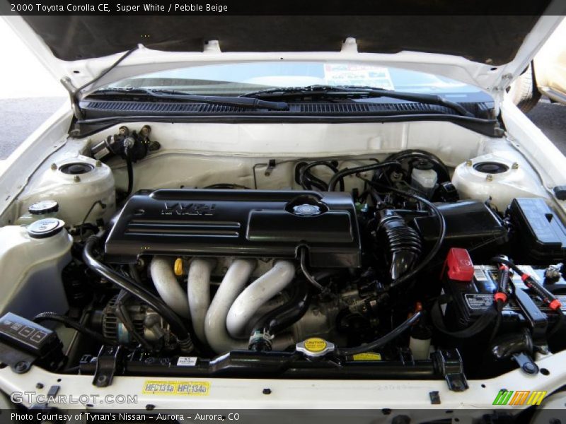 Super White / Pebble Beige 2000 Toyota Corolla CE
