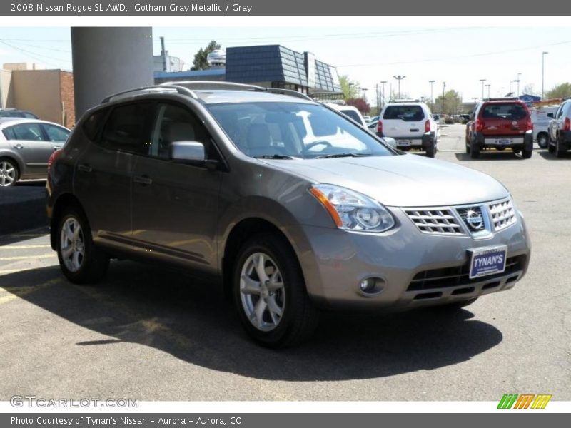 Gotham Gray Metallic / Gray 2008 Nissan Rogue SL AWD