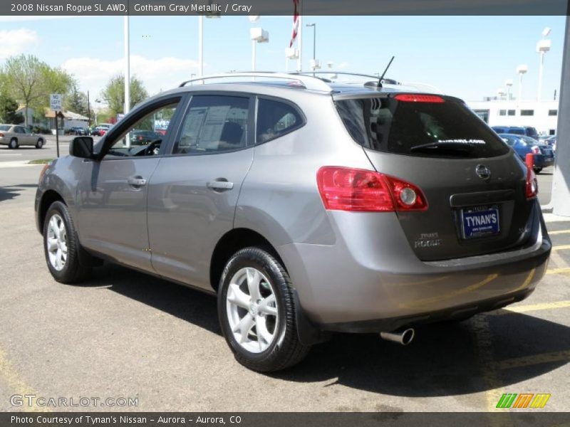 Gotham Gray Metallic / Gray 2008 Nissan Rogue SL AWD
