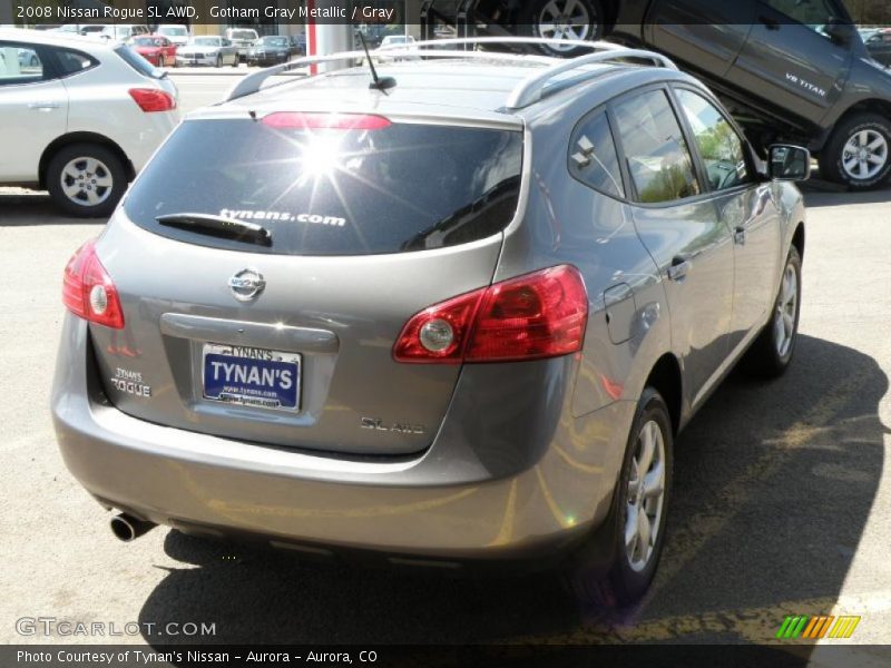 Gotham Gray Metallic / Gray 2008 Nissan Rogue SL AWD