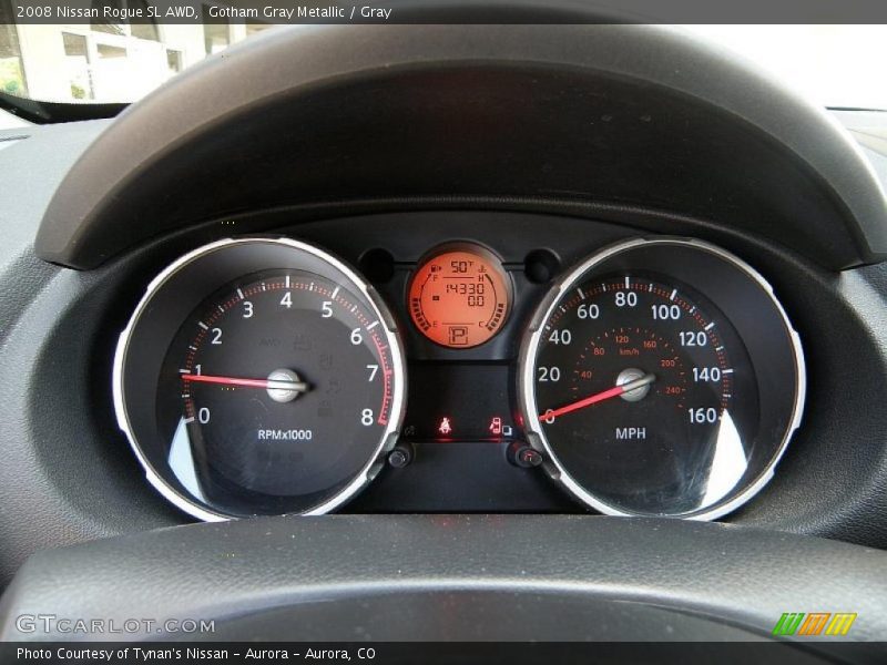 Gotham Gray Metallic / Gray 2008 Nissan Rogue SL AWD