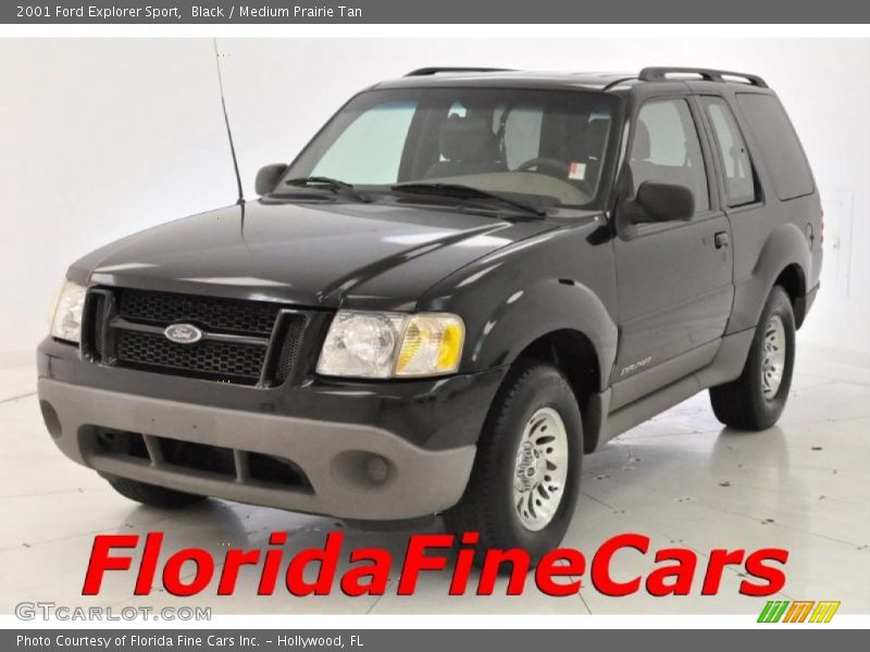 Black / Medium Prairie Tan 2001 Ford Explorer Sport