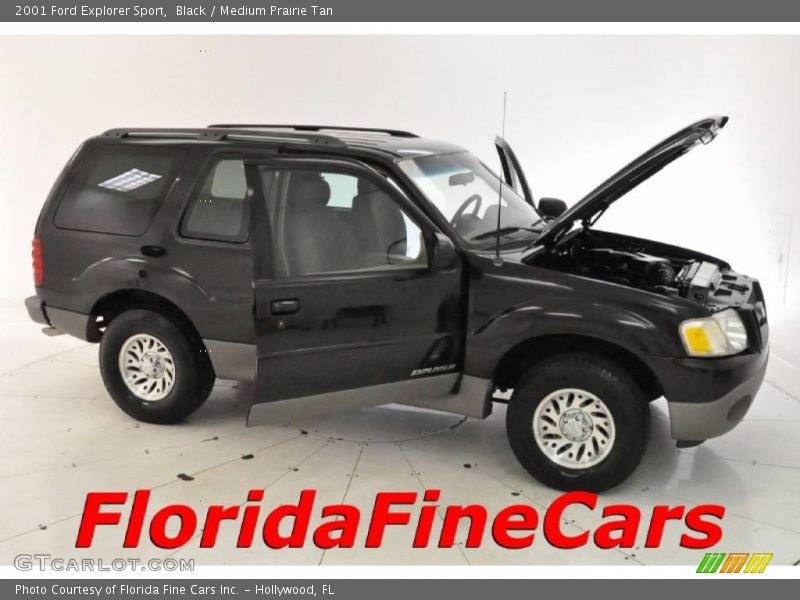 Black / Medium Prairie Tan 2001 Ford Explorer Sport