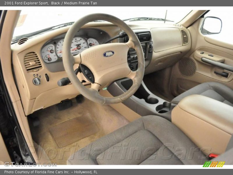 Black / Medium Prairie Tan 2001 Ford Explorer Sport