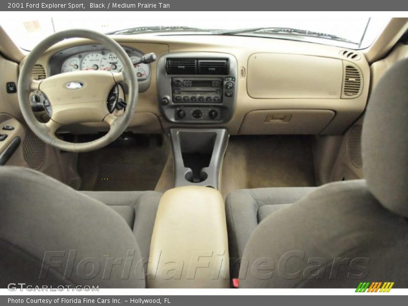 Black / Medium Prairie Tan 2001 Ford Explorer Sport