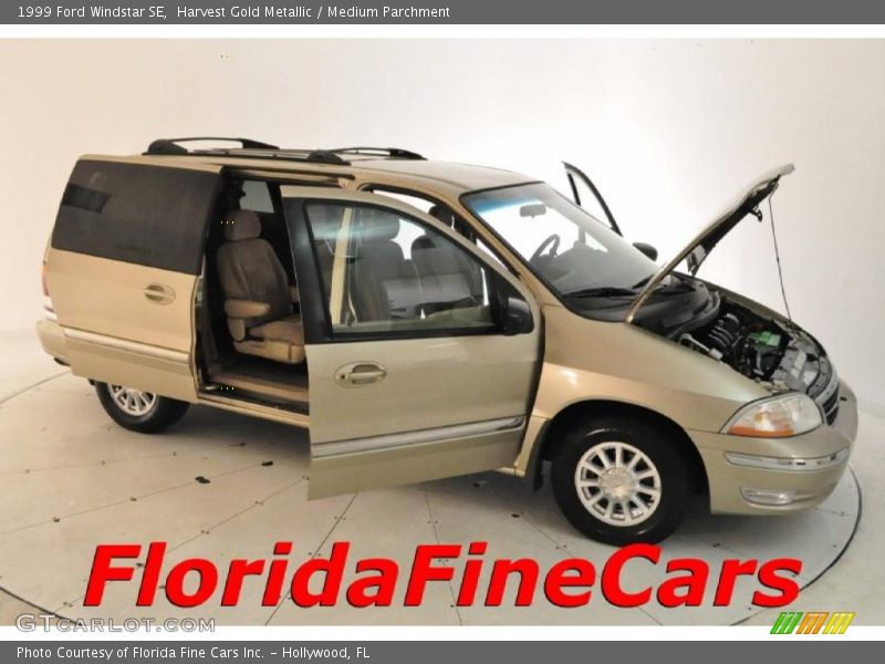 Harvest Gold Metallic / Medium Parchment 1999 Ford Windstar SE