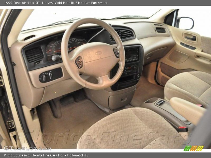 Harvest Gold Metallic / Medium Parchment 1999 Ford Windstar SE