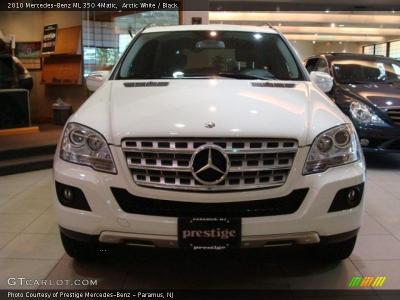 Arctic White / Black 2010 Mercedes-Benz ML 350 4Matic