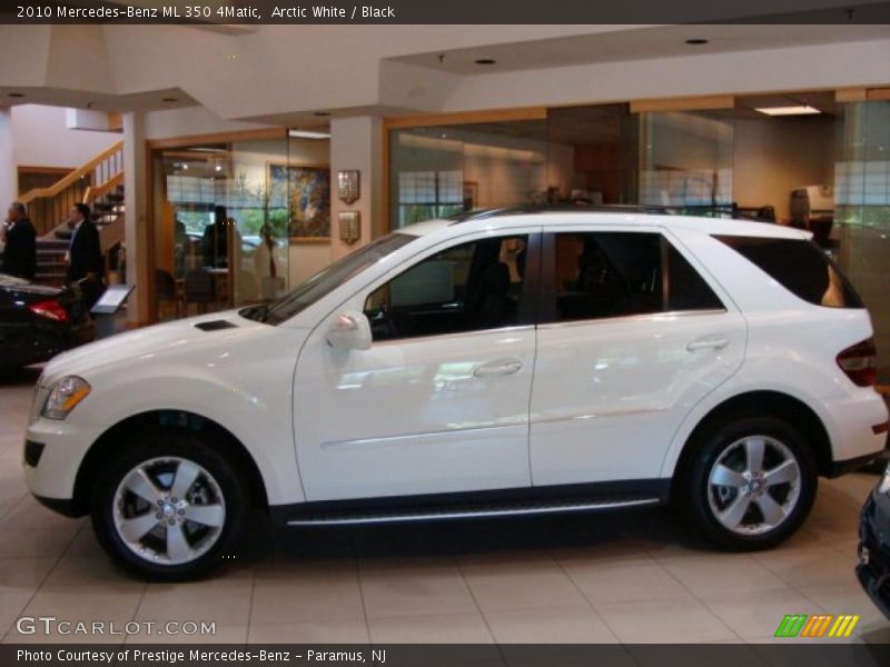 Arctic White / Black 2010 Mercedes-Benz ML 350 4Matic