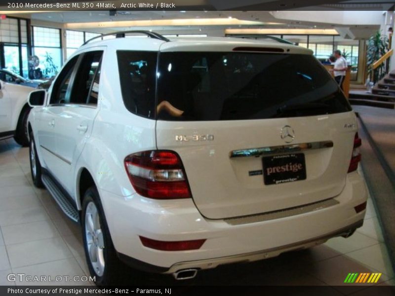 Arctic White / Black 2010 Mercedes-Benz ML 350 4Matic