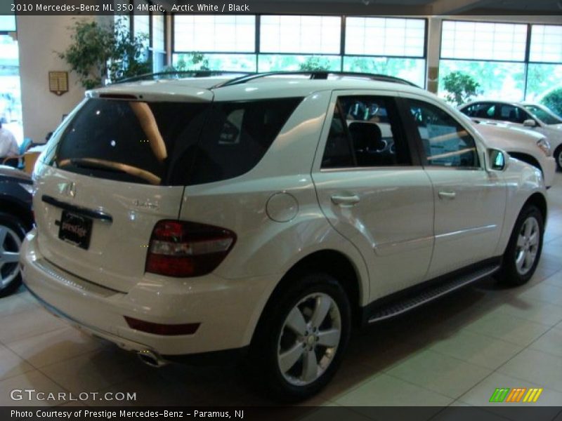Arctic White / Black 2010 Mercedes-Benz ML 350 4Matic