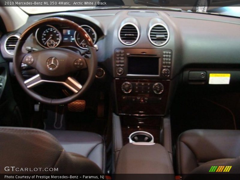 Arctic White / Black 2010 Mercedes-Benz ML 350 4Matic