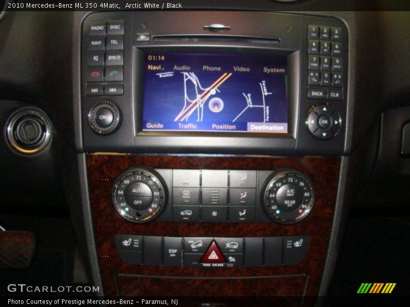 Arctic White / Black 2010 Mercedes-Benz ML 350 4Matic