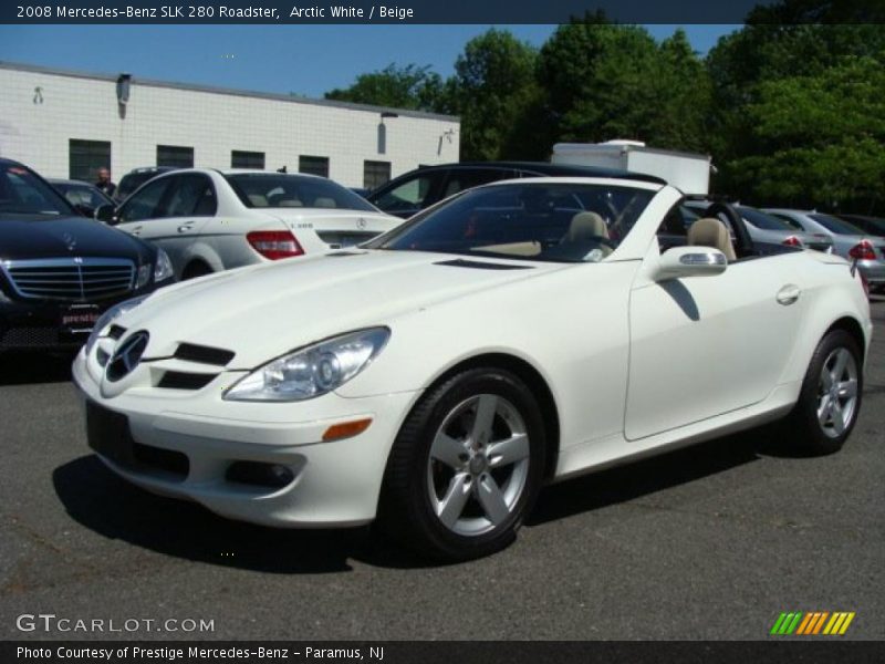 Arctic White / Beige 2008 Mercedes-Benz SLK 280 Roadster
