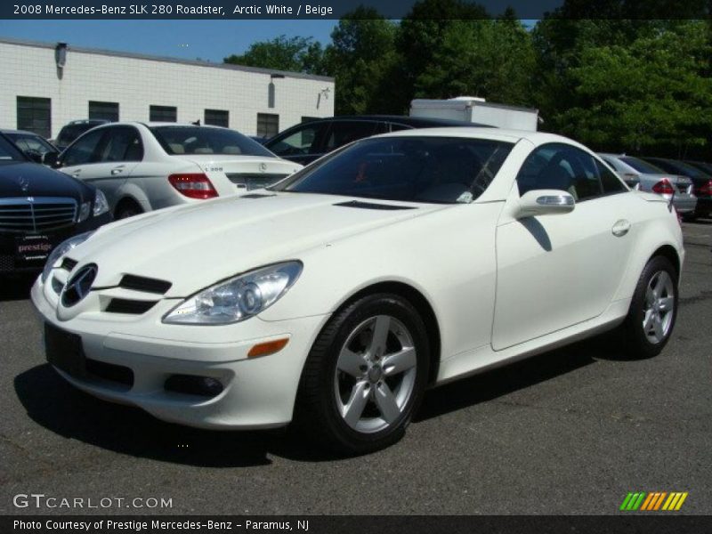 Arctic White / Beige 2008 Mercedes-Benz SLK 280 Roadster