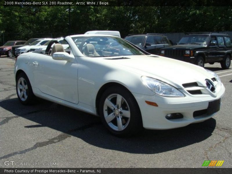 Arctic White / Beige 2008 Mercedes-Benz SLK 280 Roadster